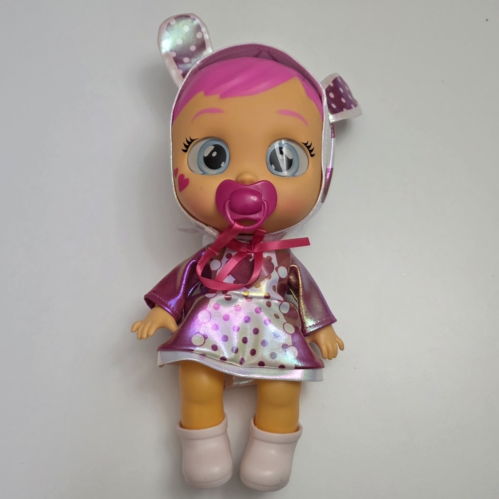 Pink and Purple Cry Babies Baby Doll with Pacifier Girls Toy
